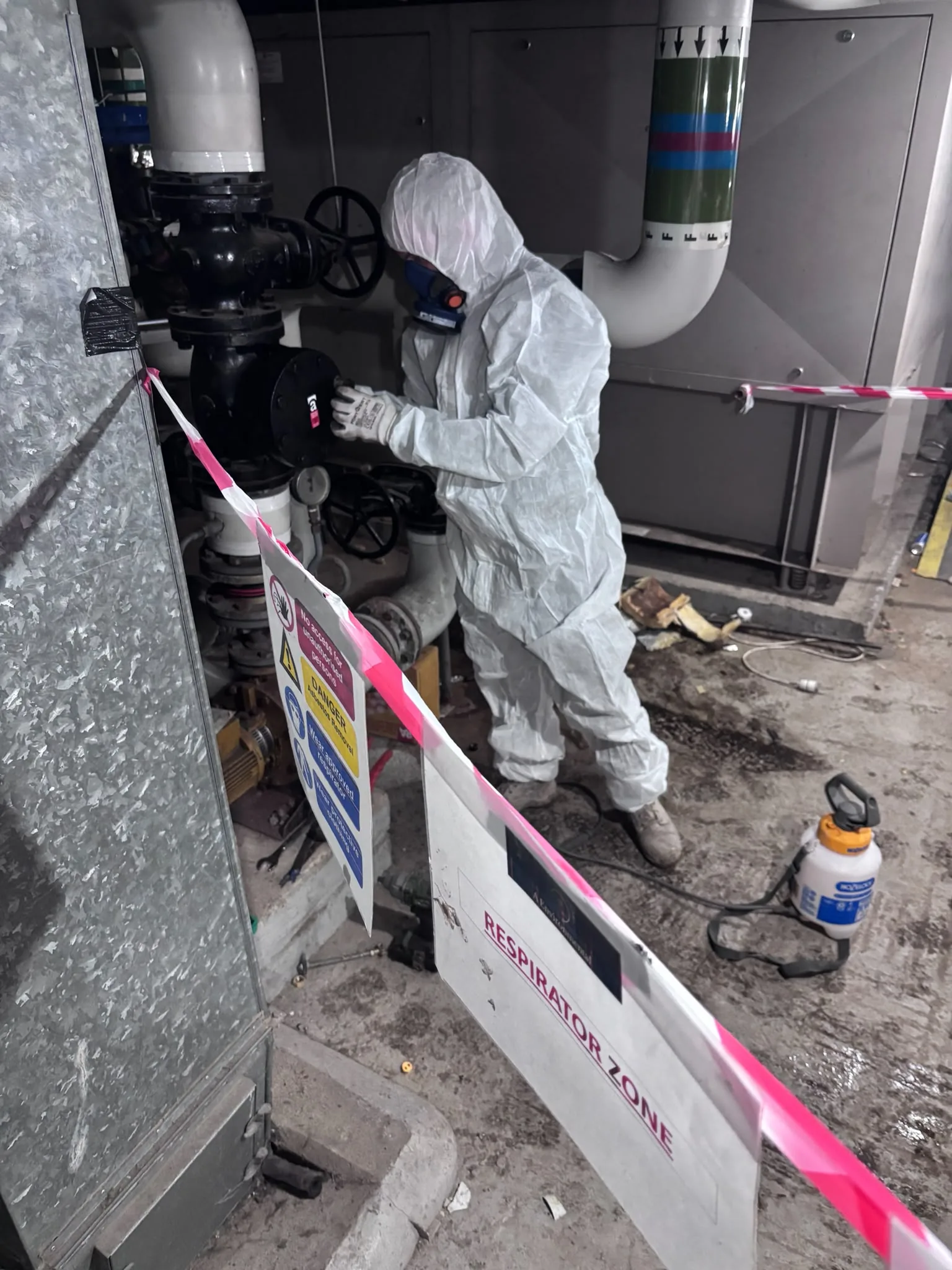 Asbestos artex removal from concrete soffit in Seven Sisters